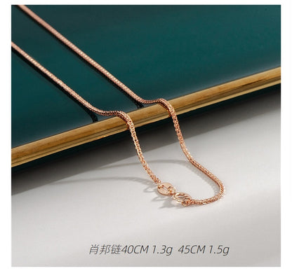 18K Rose Gold Plated Necklaces-C.K Jewelry