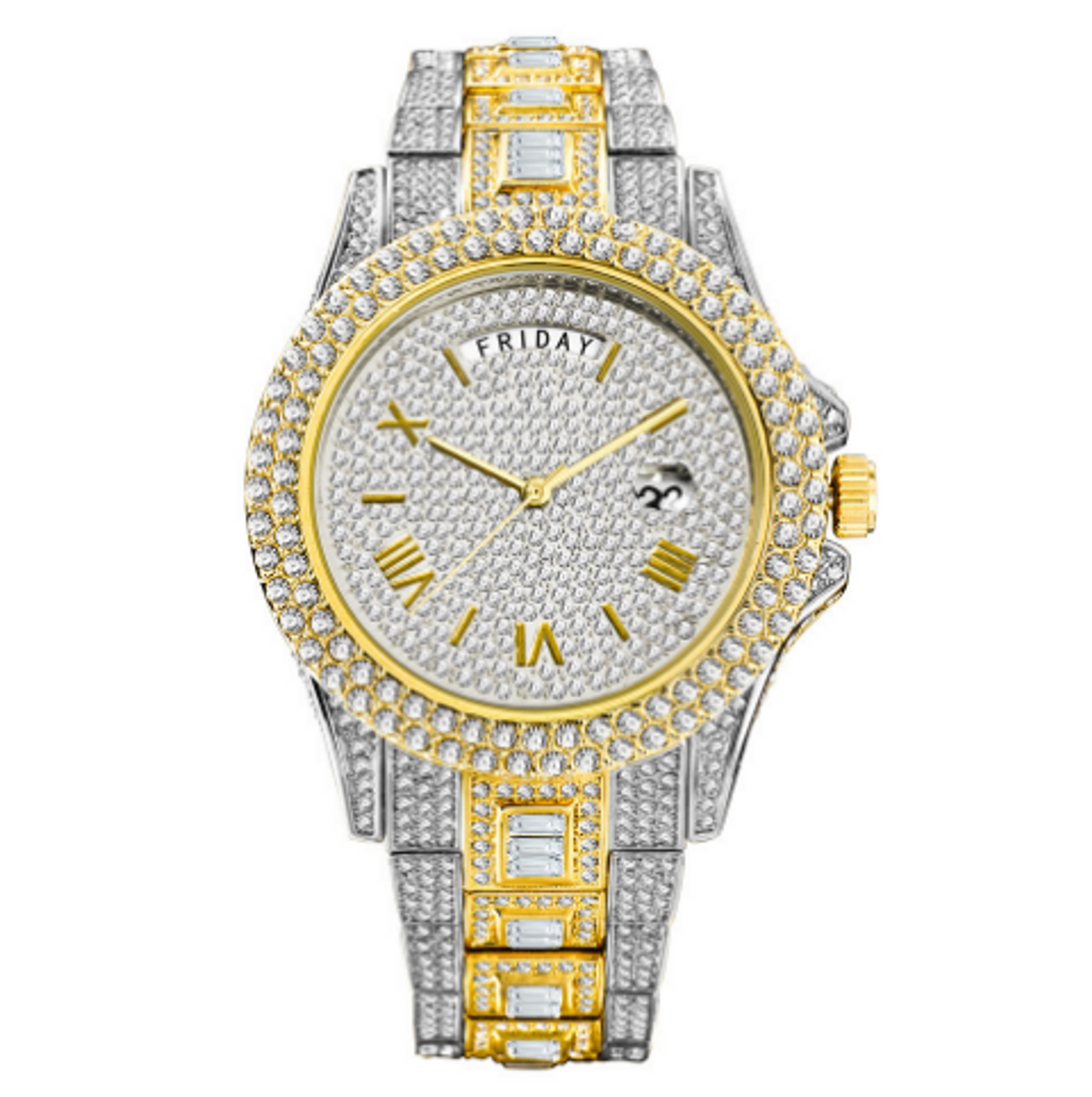 Masculino Diamond Quartz Watches-C.K Jewelry