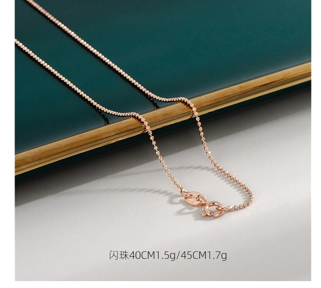 18K Rose Gold Plated Necklaces-C.K Jewelry