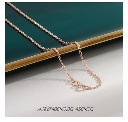 18K Rose Gold Plated Necklaces-C.K Jewelry