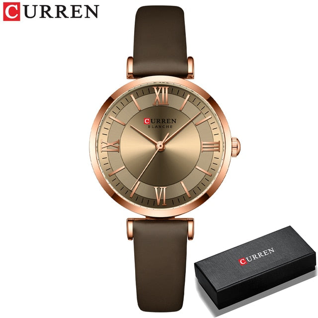 Classic Clock Leather Watch-C.K Jewelry