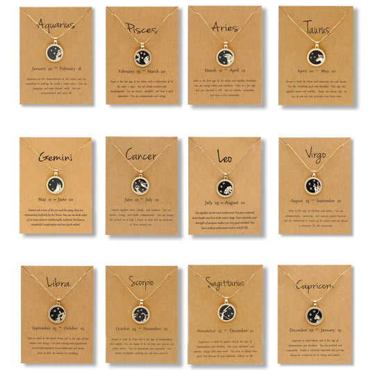 Gold Zodiac Sign Necklace-C.K Jewelry