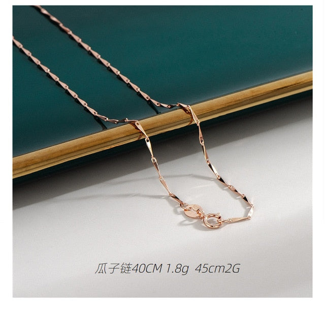 18K Rose Gold Plated Necklaces-C.K Jewelry