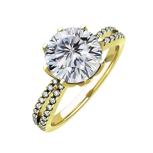 moissanite wedding ring