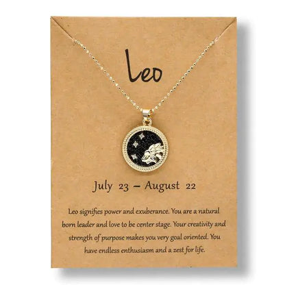 Gold Zodiac Sign Necklace-C.K Jewelry