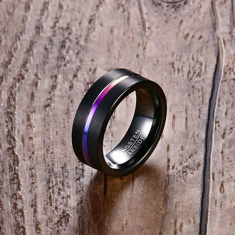 Black Tungsten Ring-C.K Jewelry