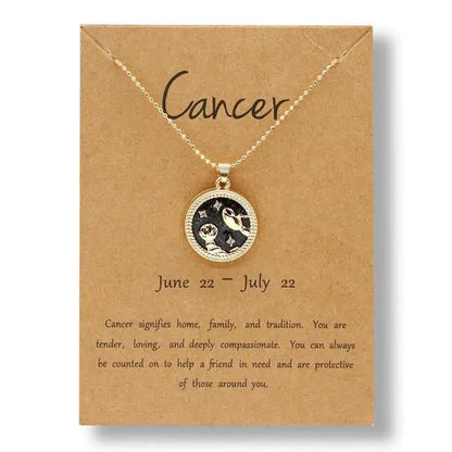 Gold Zodiac Sign Necklace-C.K Jewelry