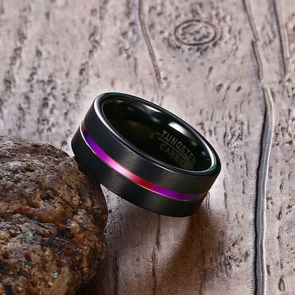 Black Tungsten Ring-C.K Jewelry