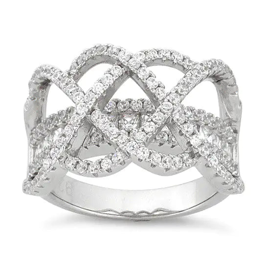 Ring Ceremony Double Infinity 2 In 1 CZ Ring