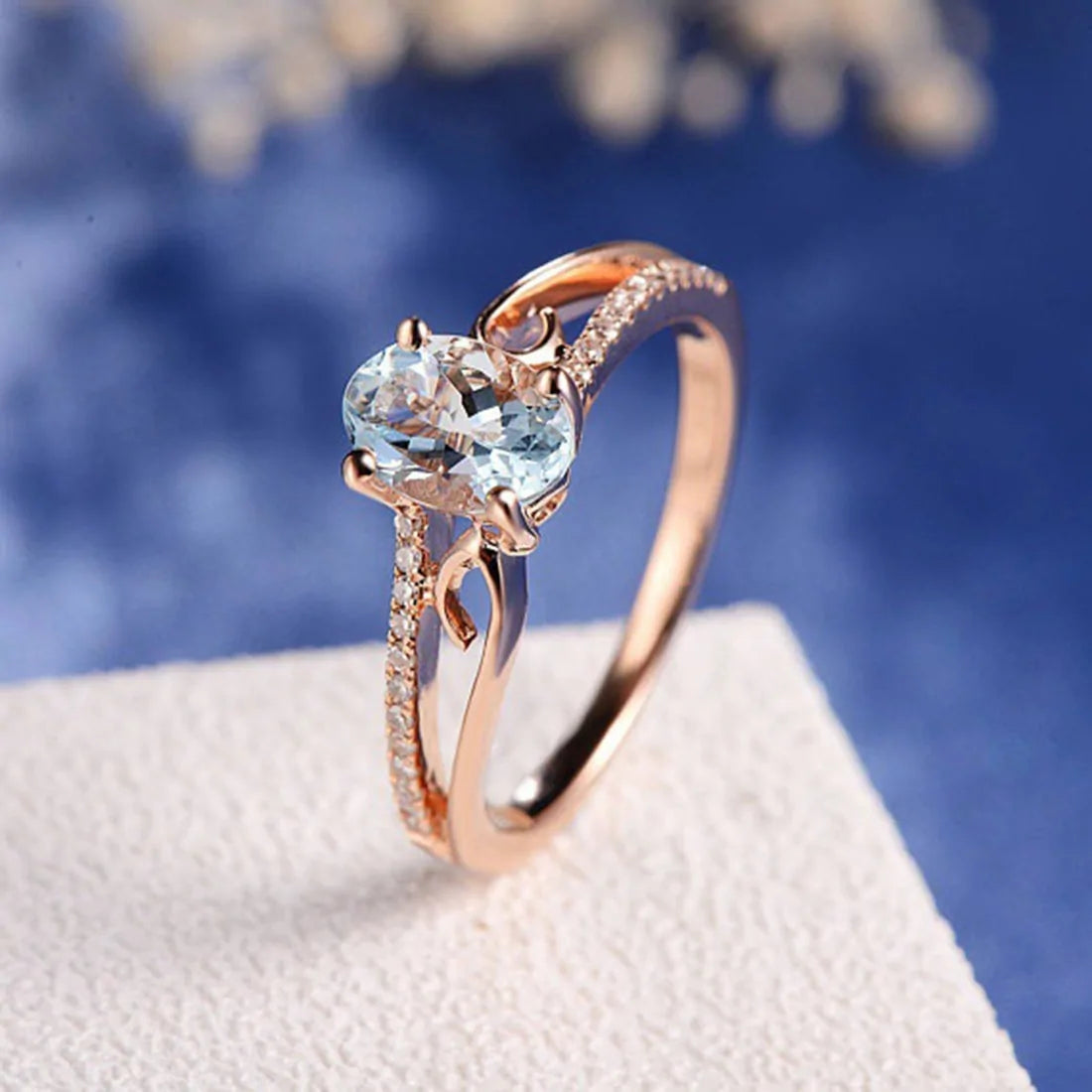 Alluring Aquamarine Ring-C.K Jewelry