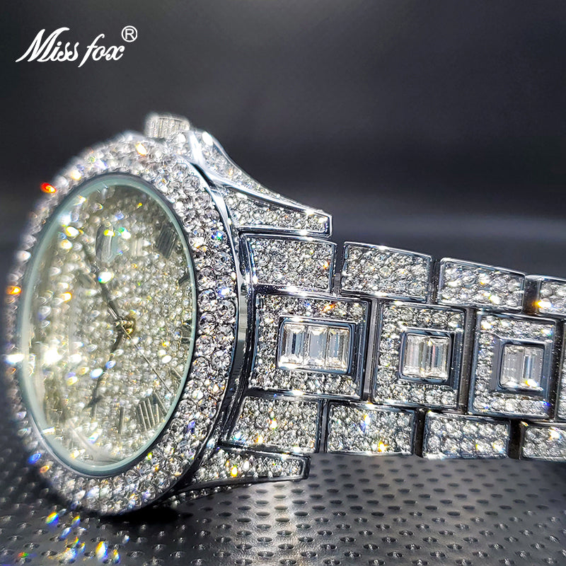 Masculino Diamond Quartz Watches-C.K Jewelry