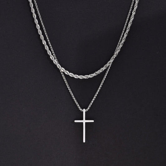 Vnox Mens Cross Necklaces