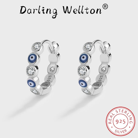 Sapphire Round Full Diamond Earrings