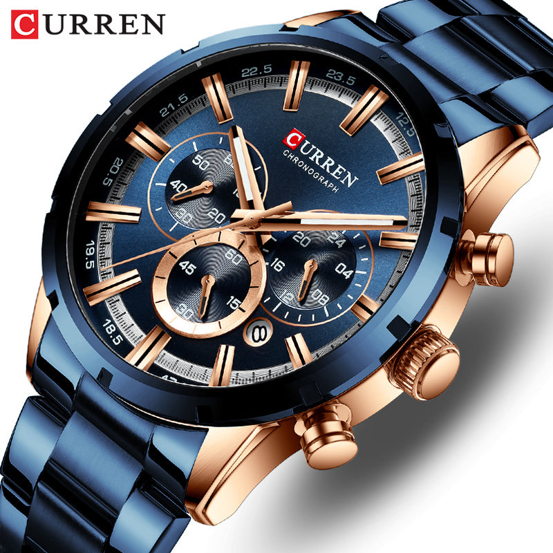 CURREN Men Quartz Watch Top Brand-C.K Jewelry