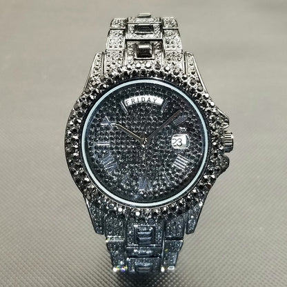 mens luxury crystal watches